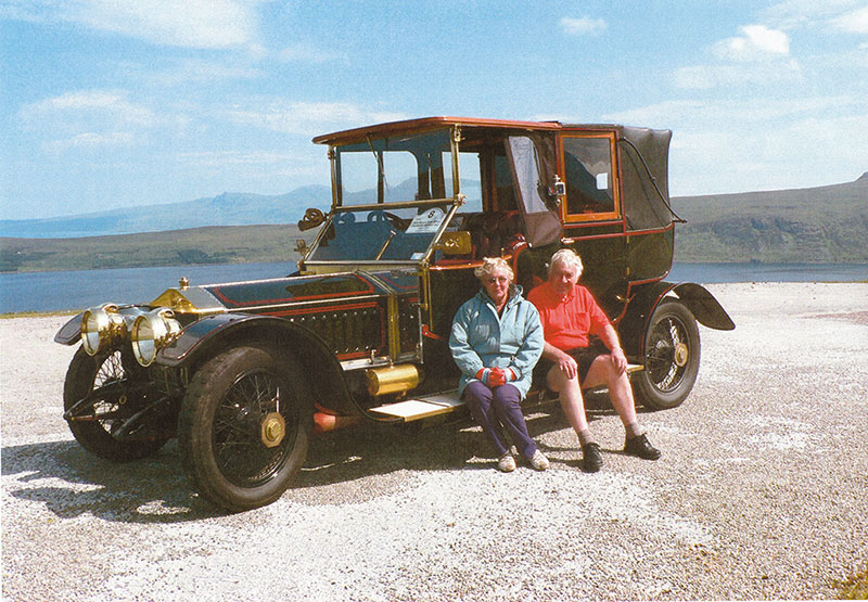 the carriage house hosts and vintage car on rally